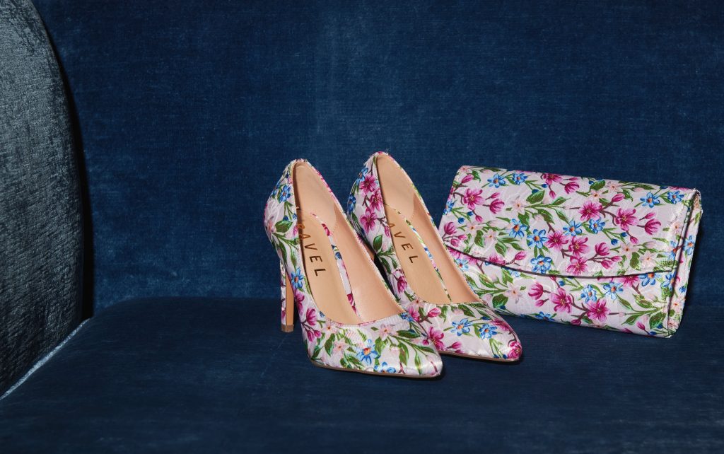 Matching shoes and bag - floral